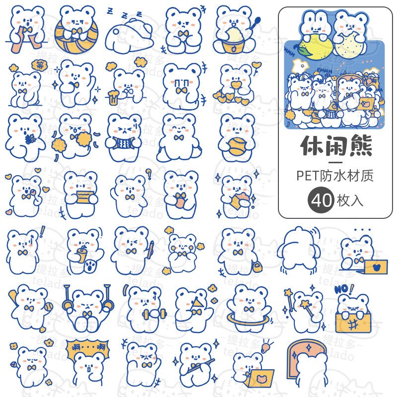 Bear Friends Stickers
