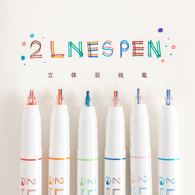 Two-colour Line Gel Pen