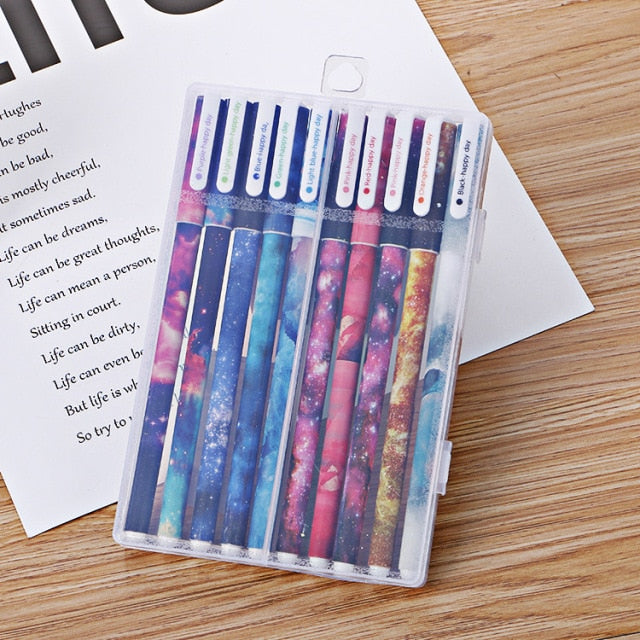 Cartoon Design Gel Pen Set