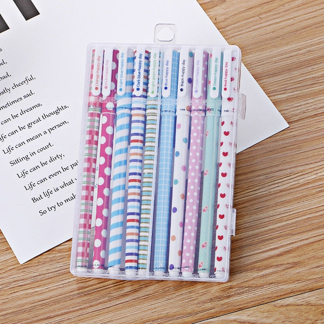 Cartoon Design Gel Pen Set