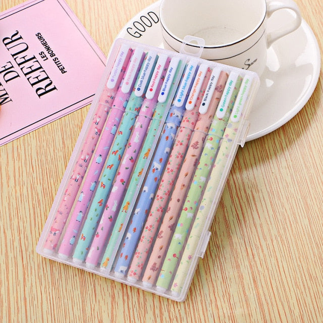 Cartoon Design Gel Pen Set