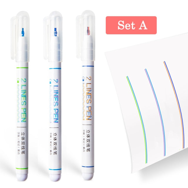 Two-colour Line Gel Pen