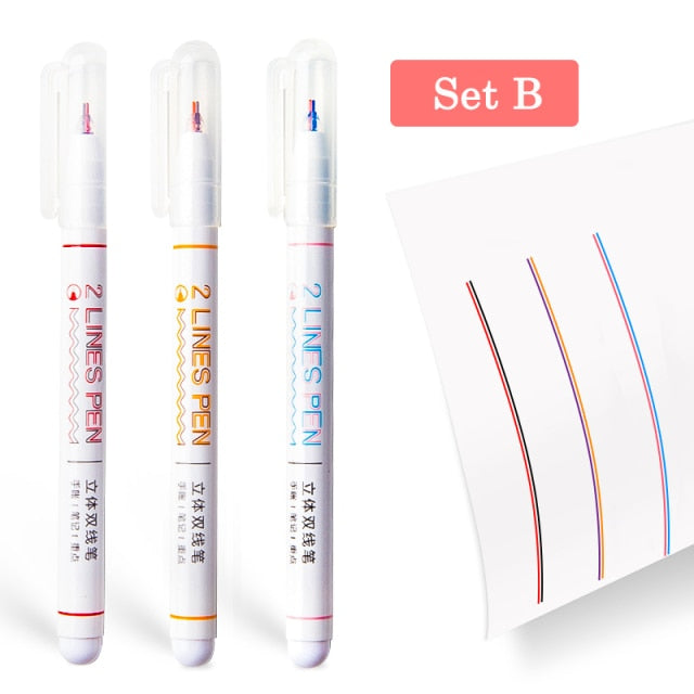 Two-colour Line Gel Pen