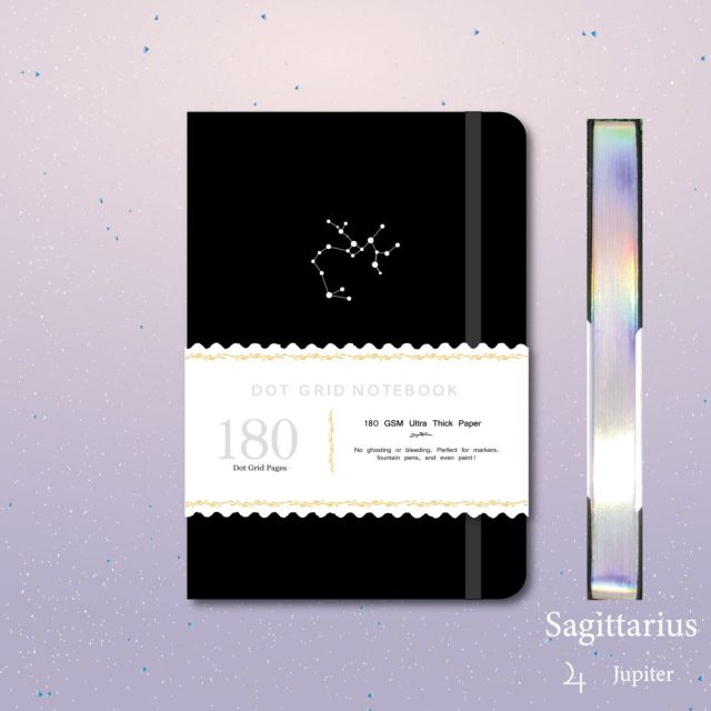 A5 Sagittarius Dotted Journal