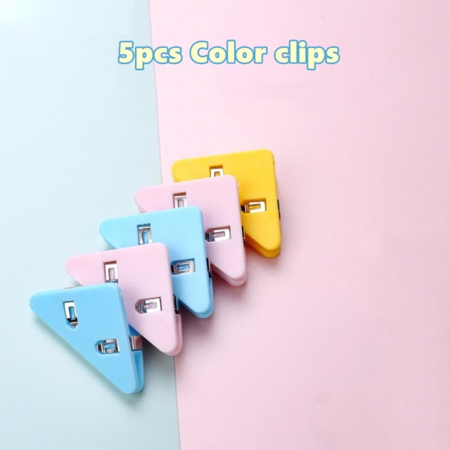 5 Piece Kawaii Colour Corner Clips