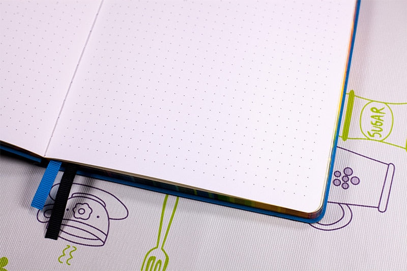 A5 Rainbow Edge Dotted Notebook
