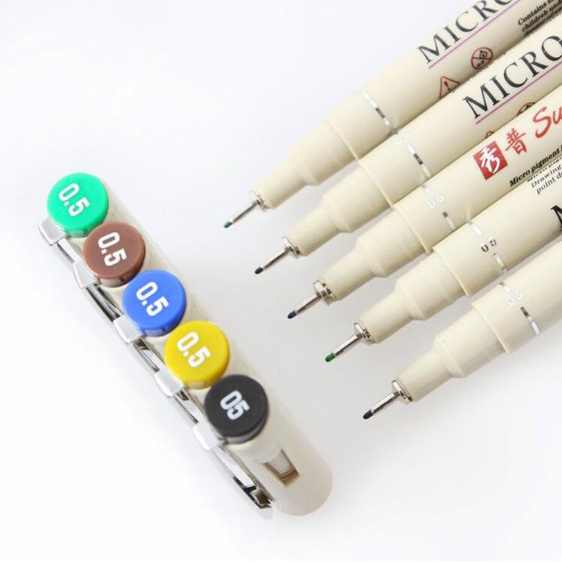 (12 Colours) Micron-Line Pen Set
