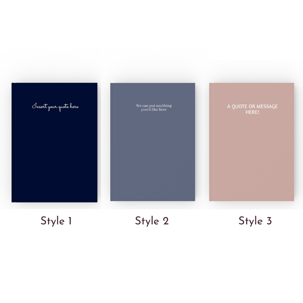 Personalised Quote Notebook