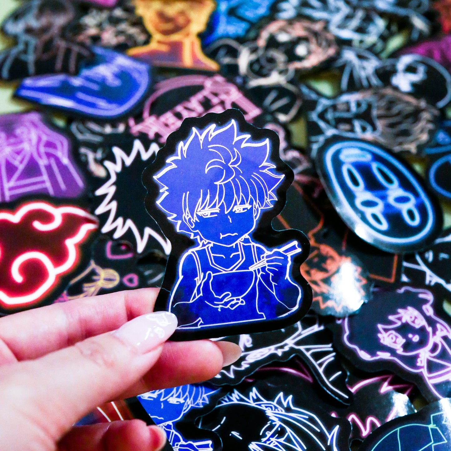 Neon Anime Stickers