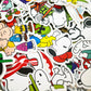 Cute Snoopy Sticker Set