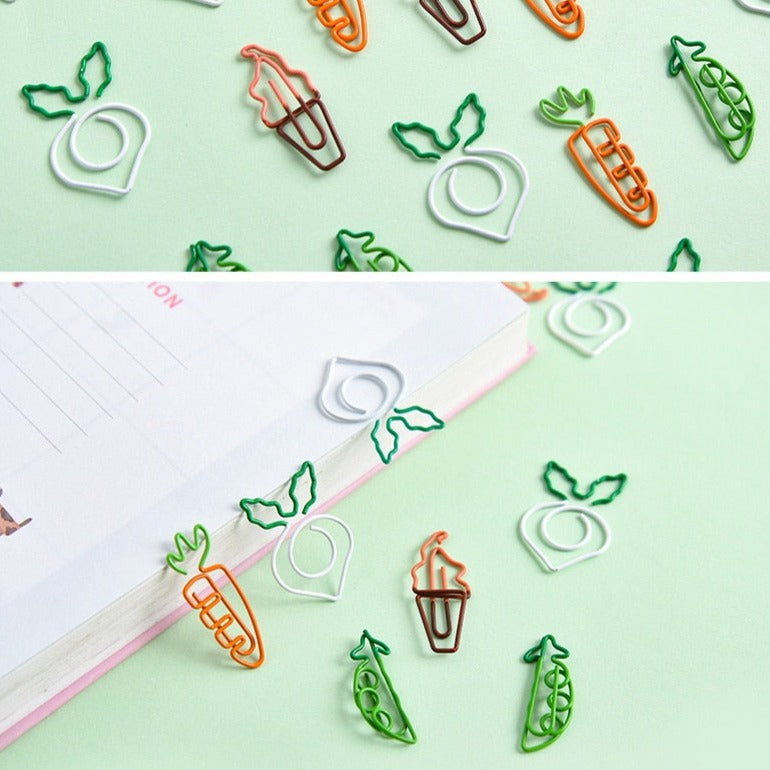 Kawaii Vegetable Paper Clips