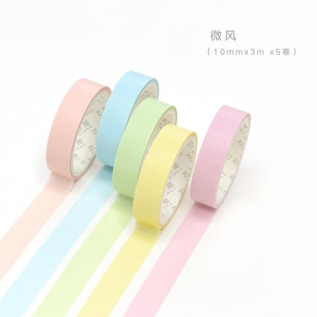 Pastel Rainbow Washi Tape Set