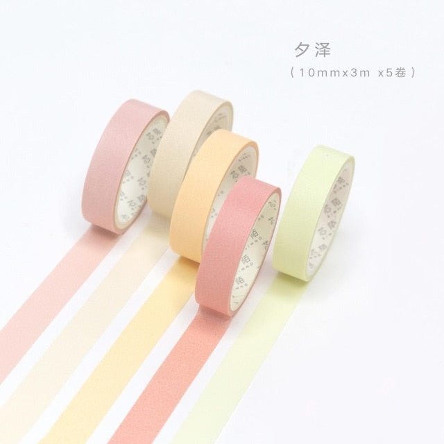 Pastel Rainbow Washi Tape Set