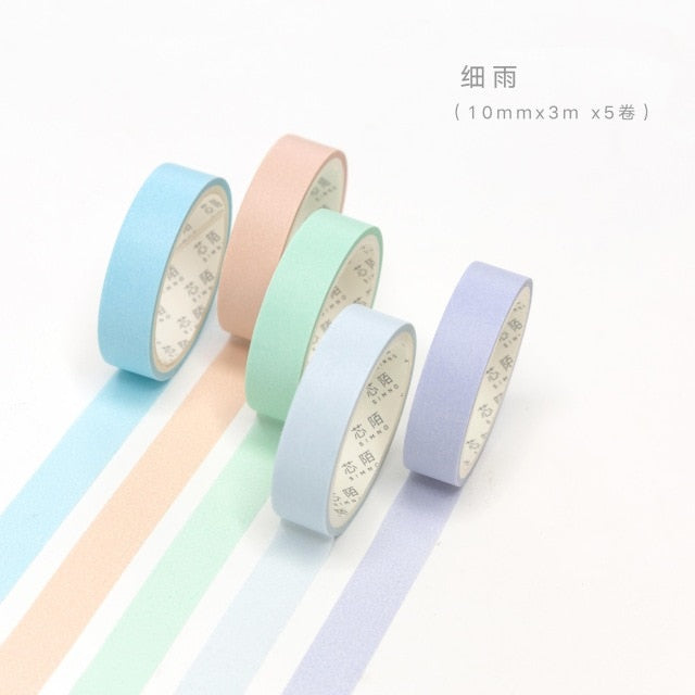 Pastel Rainbow Washi Tape Set