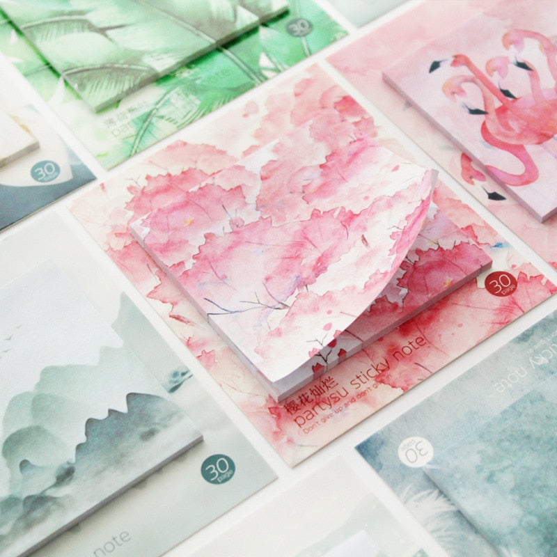 Pretty Scenery Sticky Notes