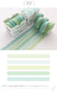 Blue-Green Patterned Washi Tape Set