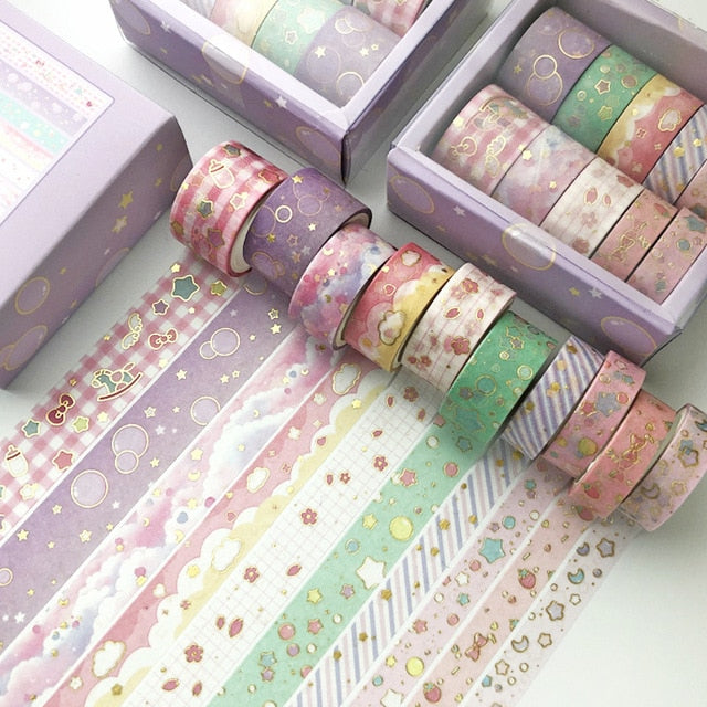 Gold Foiled Kawaii Washi