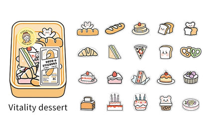 Kawaii Food Stickers (6 designs)