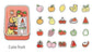 Kawaii Food Stickers (6 designs)