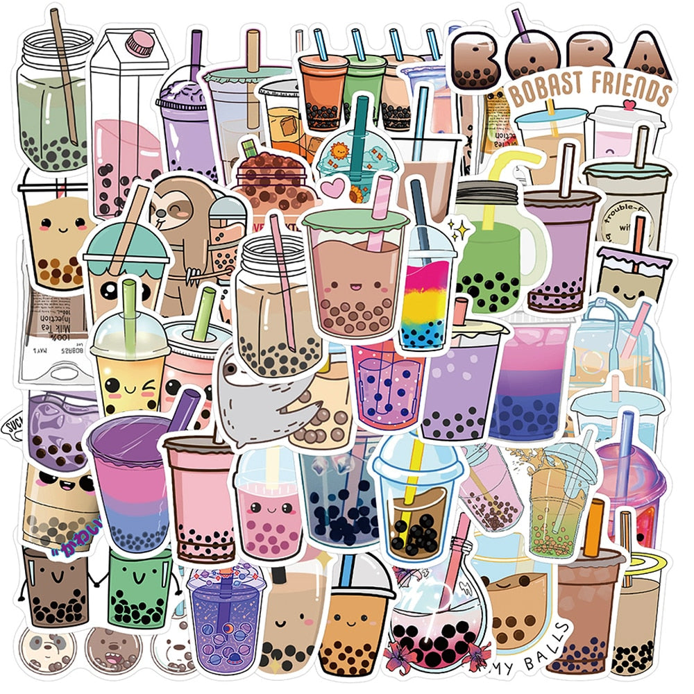 Kawaii Bubble Tea Stickers