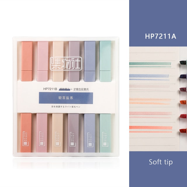 Pastel Highlighters (6 pieces per set!)