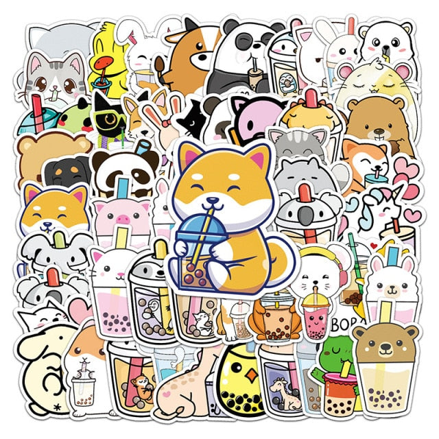 Kawaii Bubble Tea Stickers