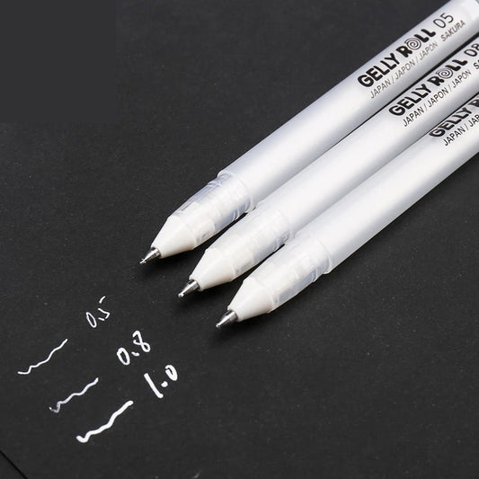 Sakura Gelly Roll White Pen
