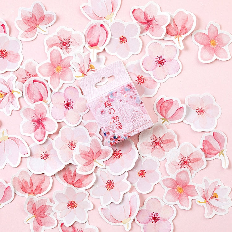 Japanese Cherry Blossoms Stickers