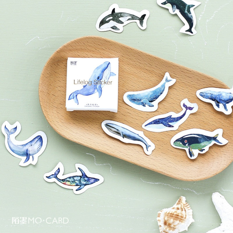 Whale Paper Stickers