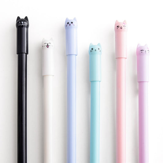 Kawaii Cat Gel Pen Set