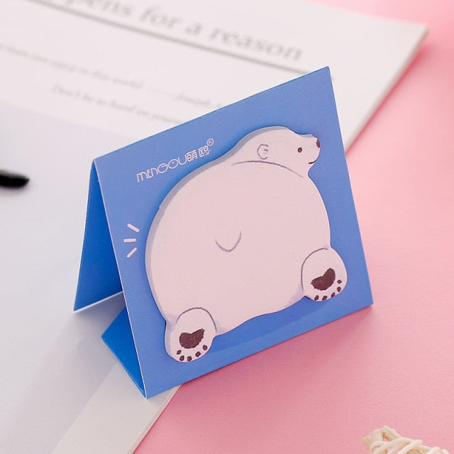 Animal Butt Sticky Notes