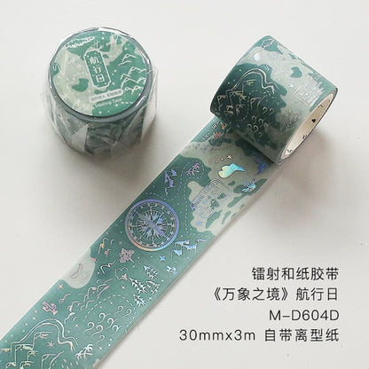 Silver Foiled Reflective Washi Tape