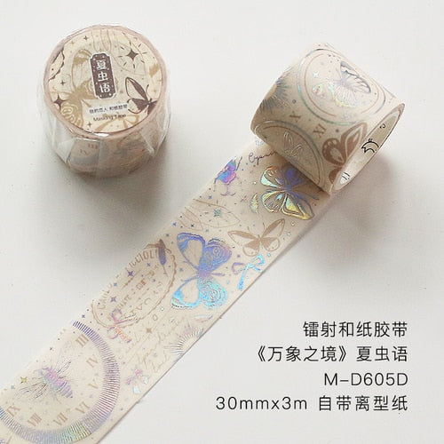 Silver Foiled Reflective Washi Tape