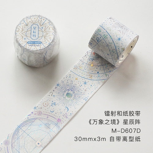 Silver Foiled Reflective Washi Tape