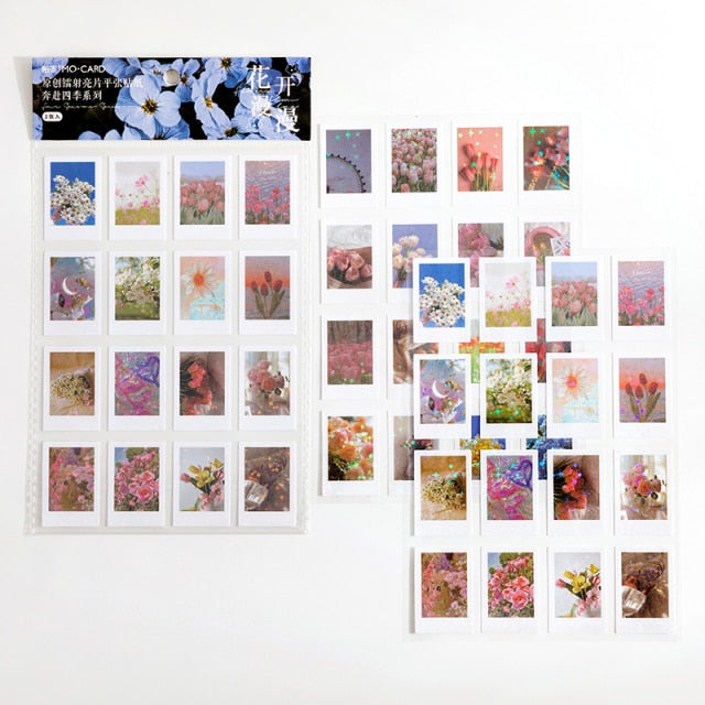 Glitter Polaroid Art Stickers