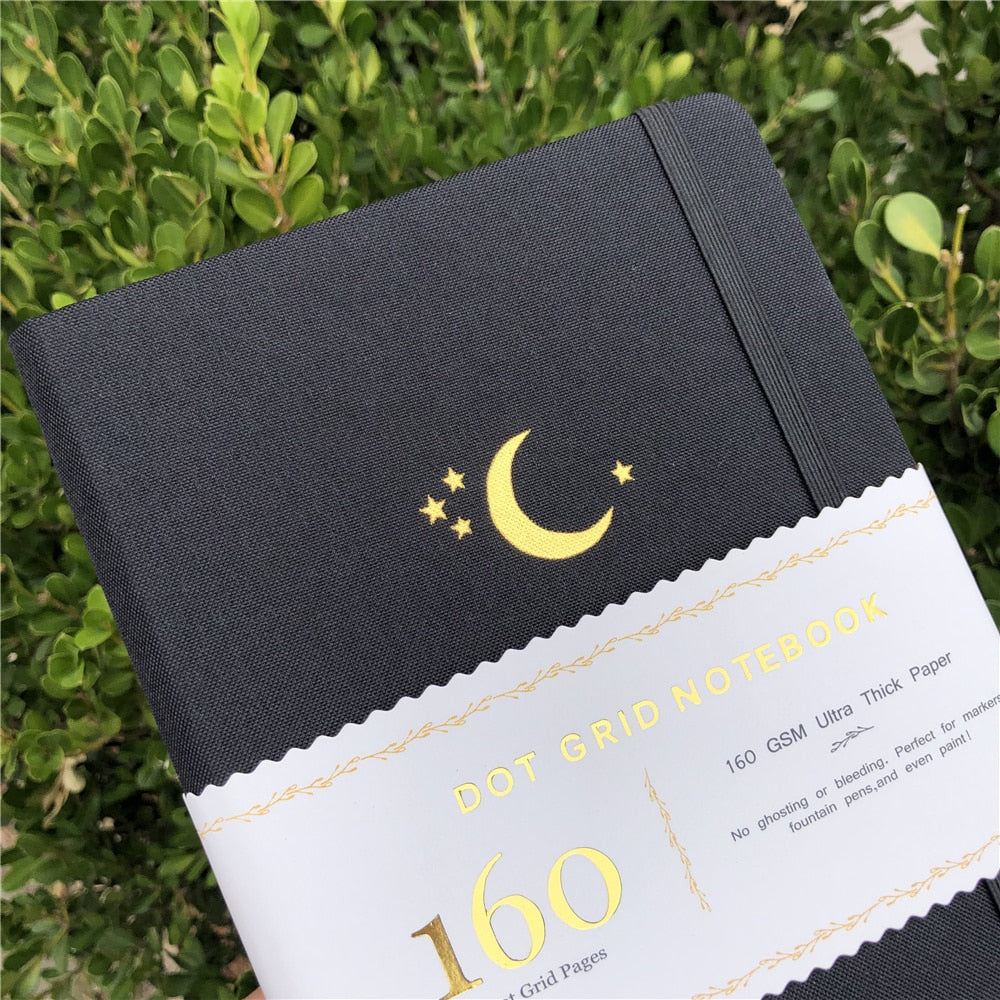 A5 Crescent Moon Dotted Journal