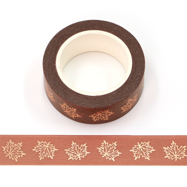 Vintage Fall Foiled Washi Tape