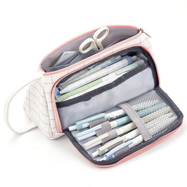 Multi compartment pencil deals case