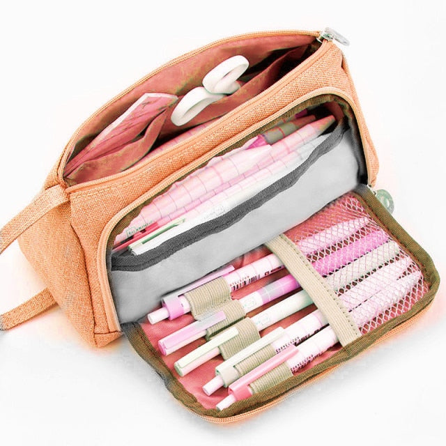 Large Multi-Compartment Pencil Case