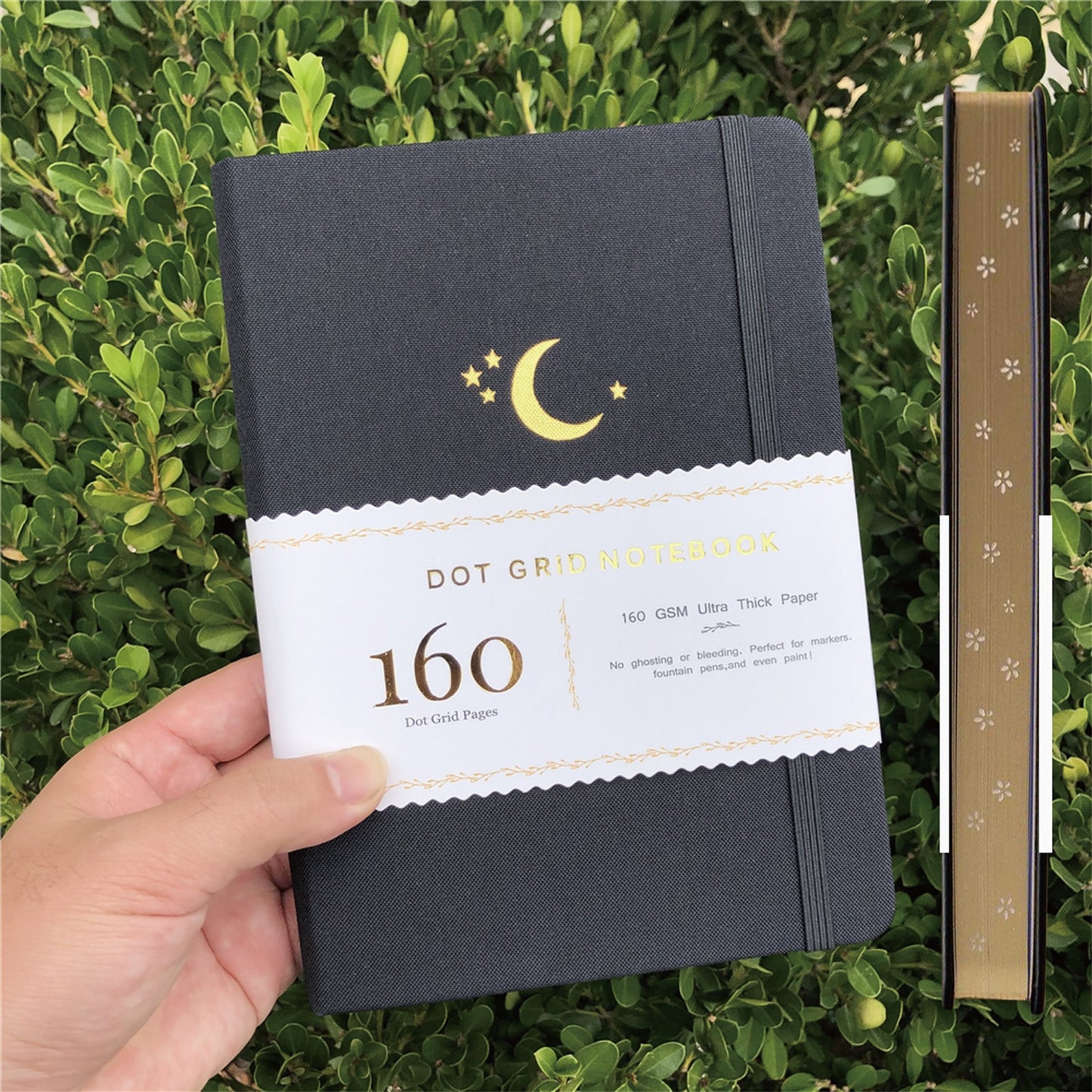 A5 Crescent Moon Dotted Journal