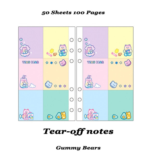 A6 Notebook Kawaii Refills