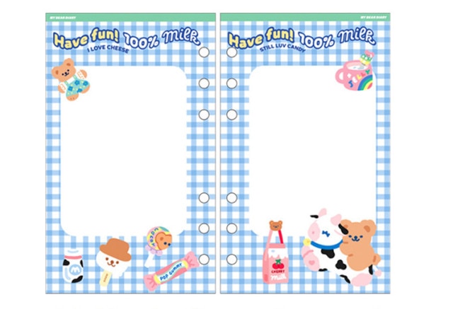 A6 Notebook Kawaii Refills