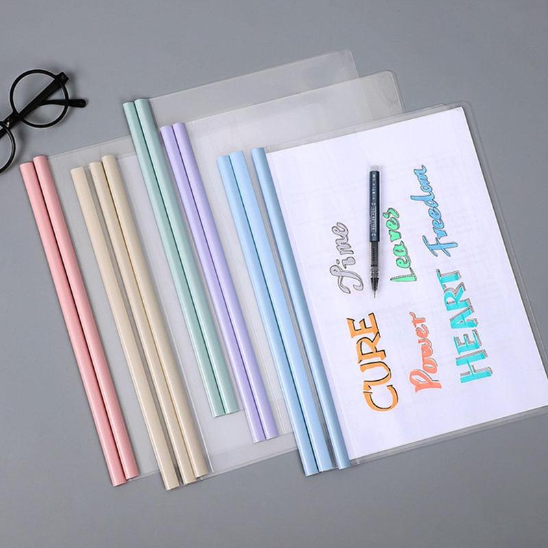 10 Piece Set Pastel A4 Transparent Folder