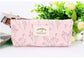 Floral Canvas Zipper Pencil Case