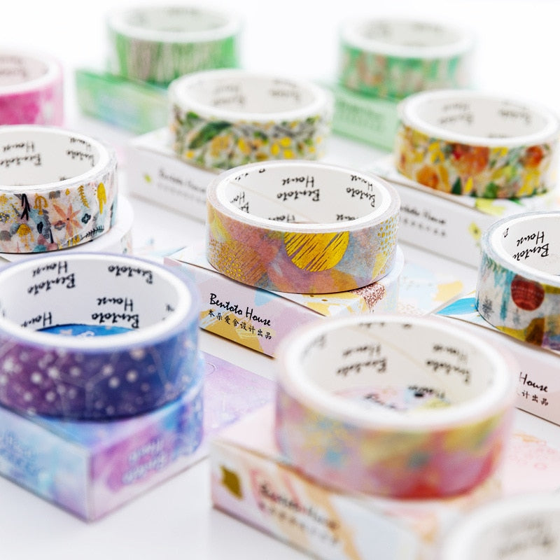 Floral Foil Washi Tape (5 Pretty Designs!)